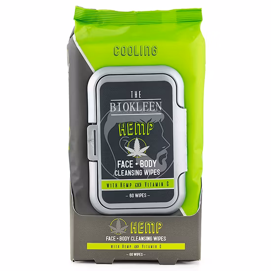 Salviette umidificate per il viso con logo personalizzato Biokleen con melaleuca, salviette per il corpo per uomo